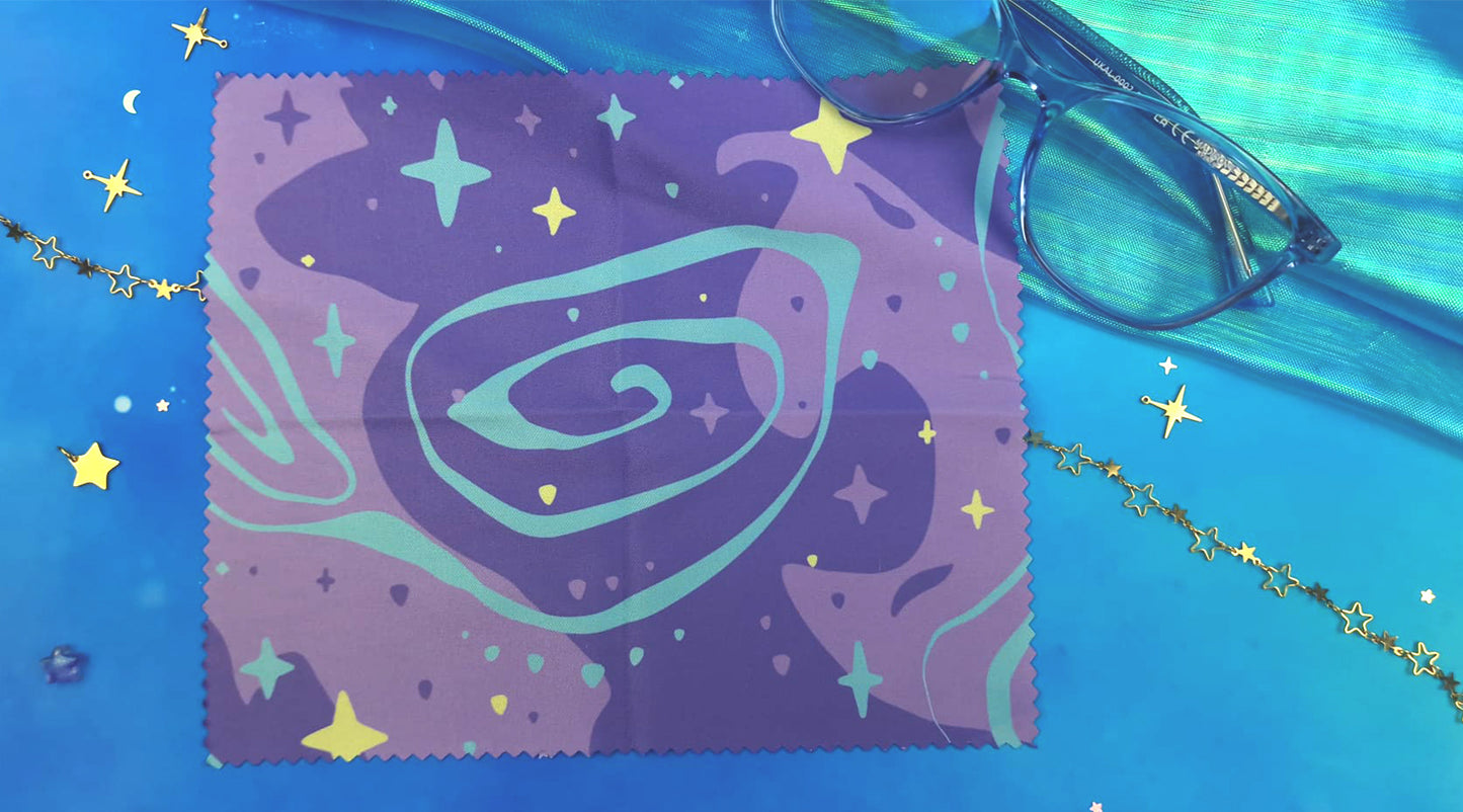 COSMOS | Cleaning Cloth Lens Cloth | Screen Wipe | Glasses Cleaner | Anti-Fingerprint Cloth | Microfiber Cloth |Smudge-Free Cloth