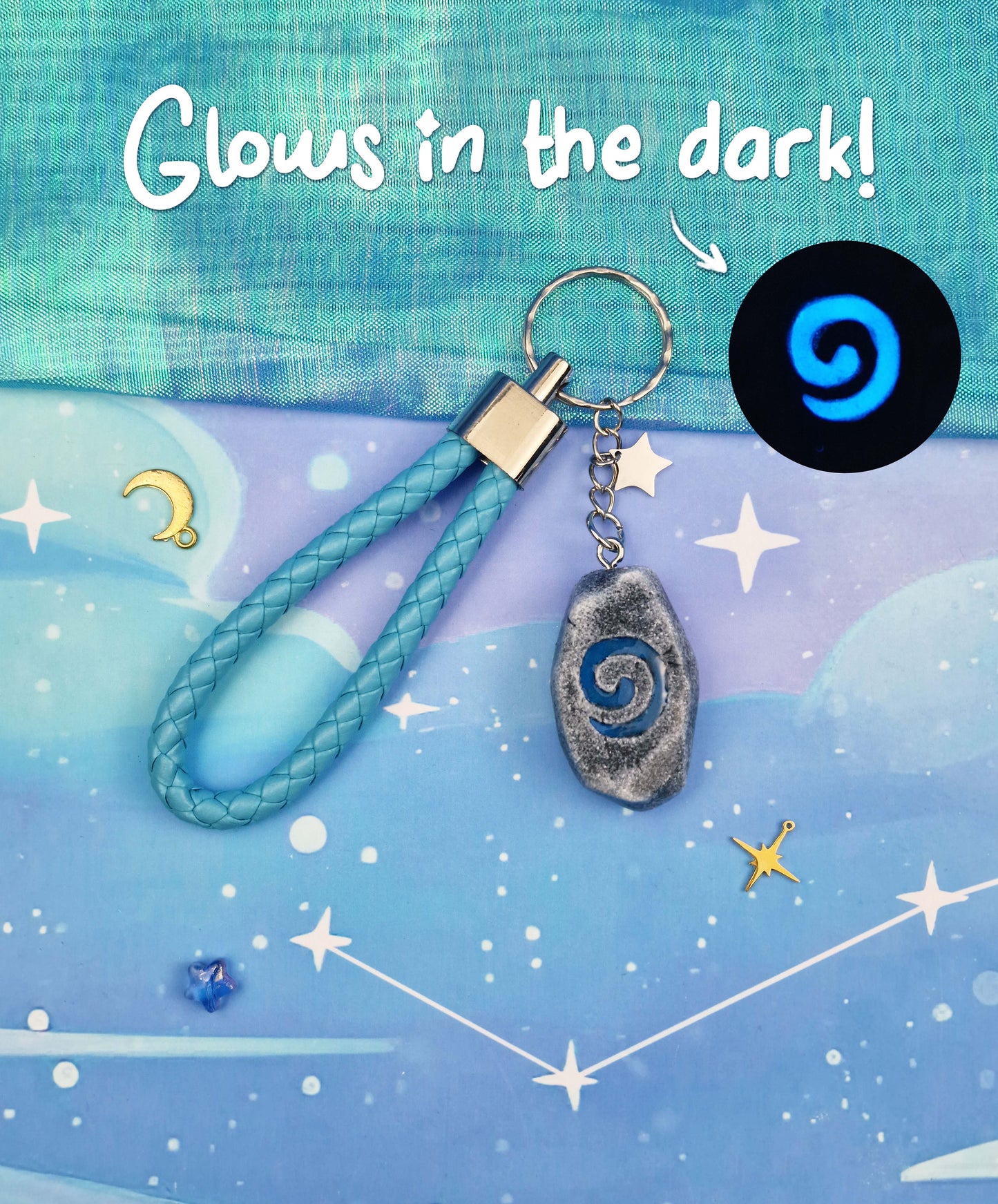 Hearthstone Glow Keyring: Warcraft Fantasy Gift
