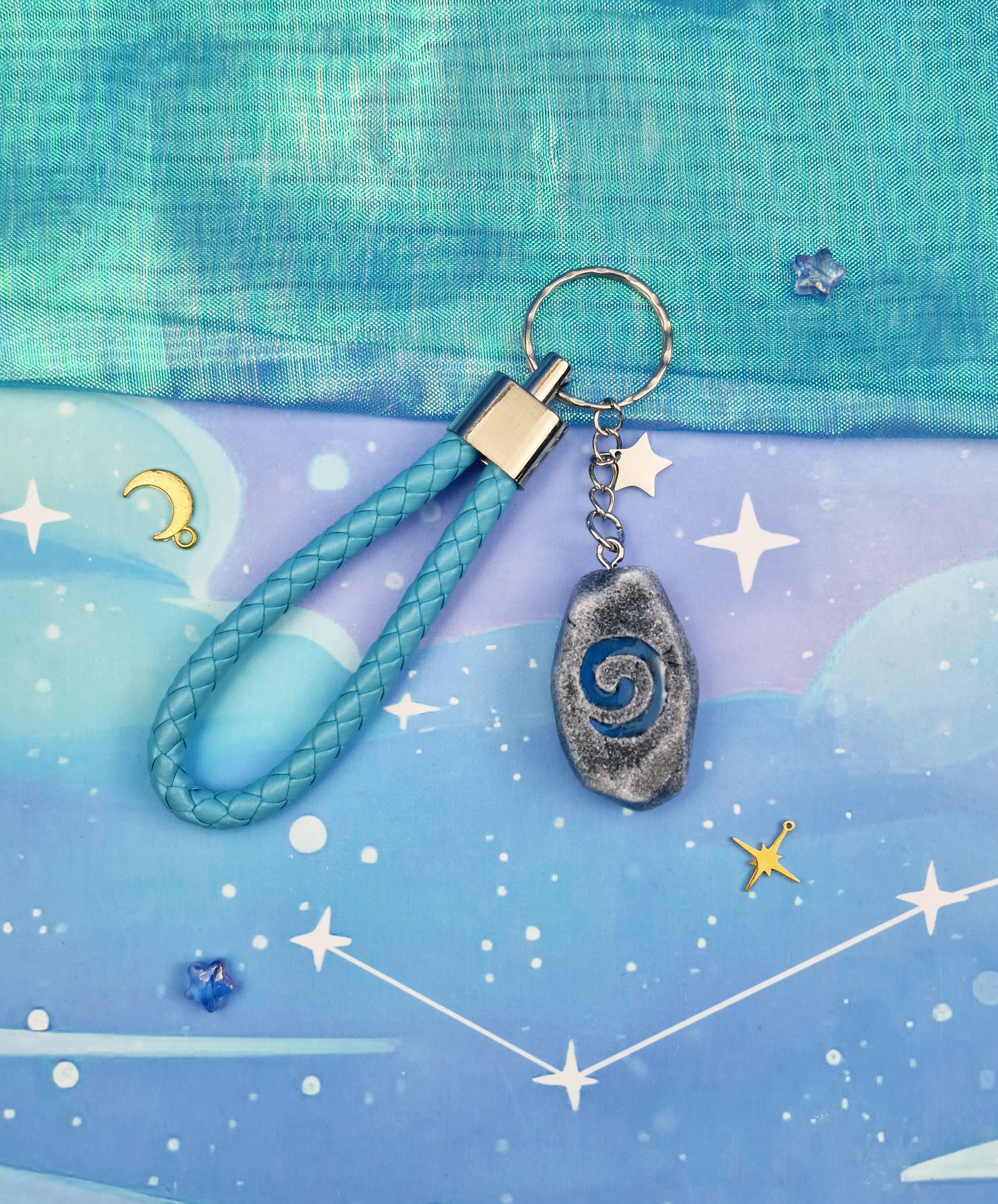 Hearthstone Glow Keyring: Warcraft Fantasy Gift