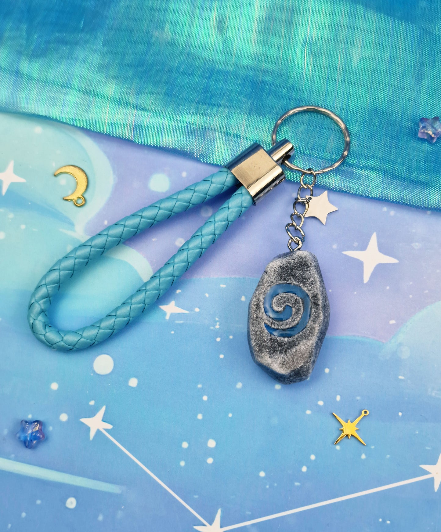 Hearthstone Glow Keyring: Warcraft Fantasy Gift