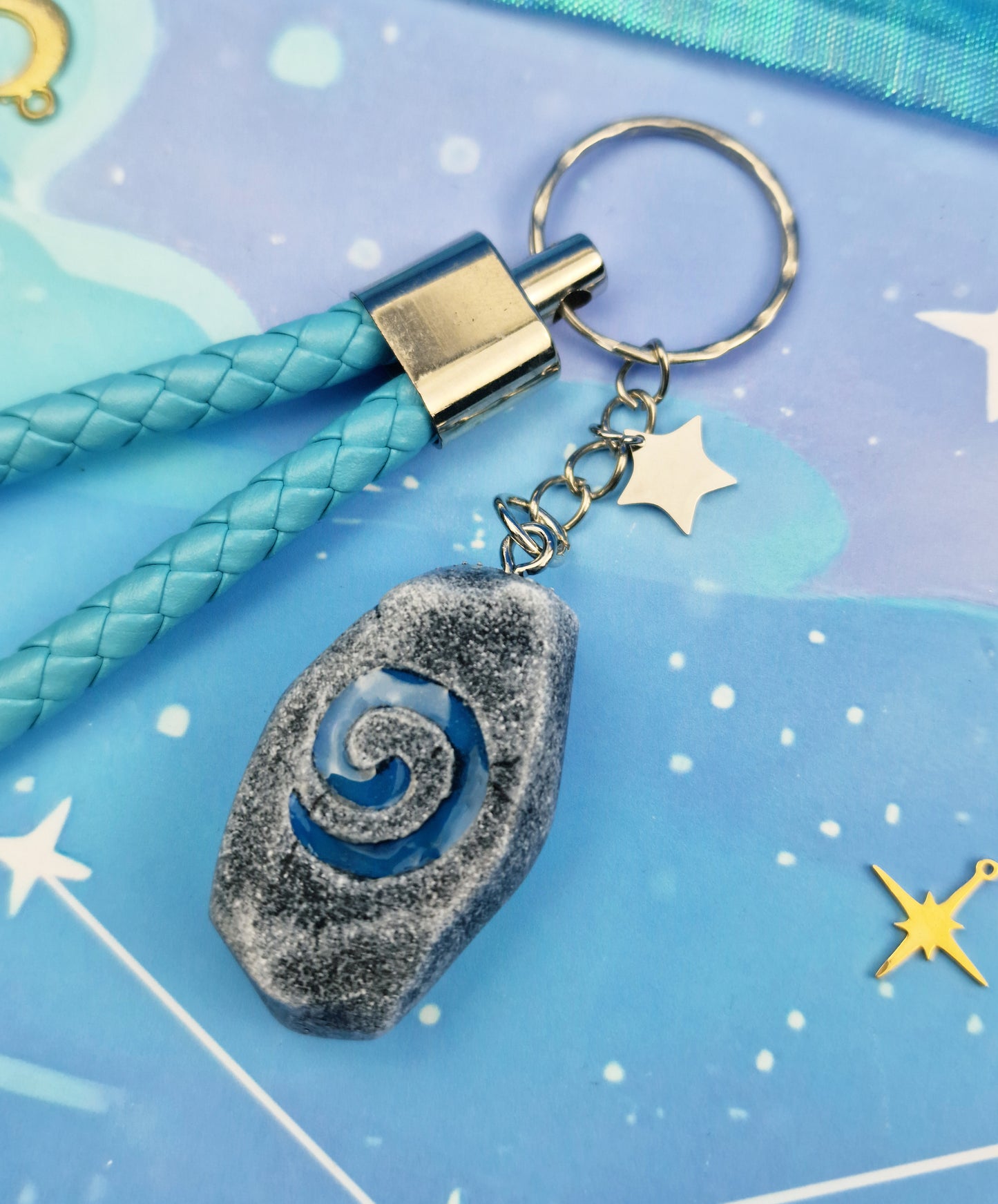 Hearthstone Glow Keyring: Warcraft Fantasy Gift