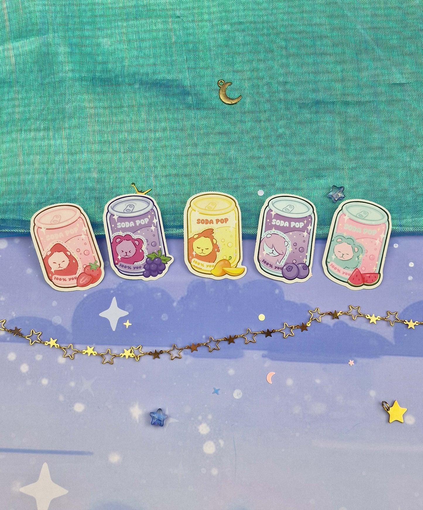 Abby Soda Pop Transparent Sticker | Clear Vinyl | K-pop Demon Hunters Fanart