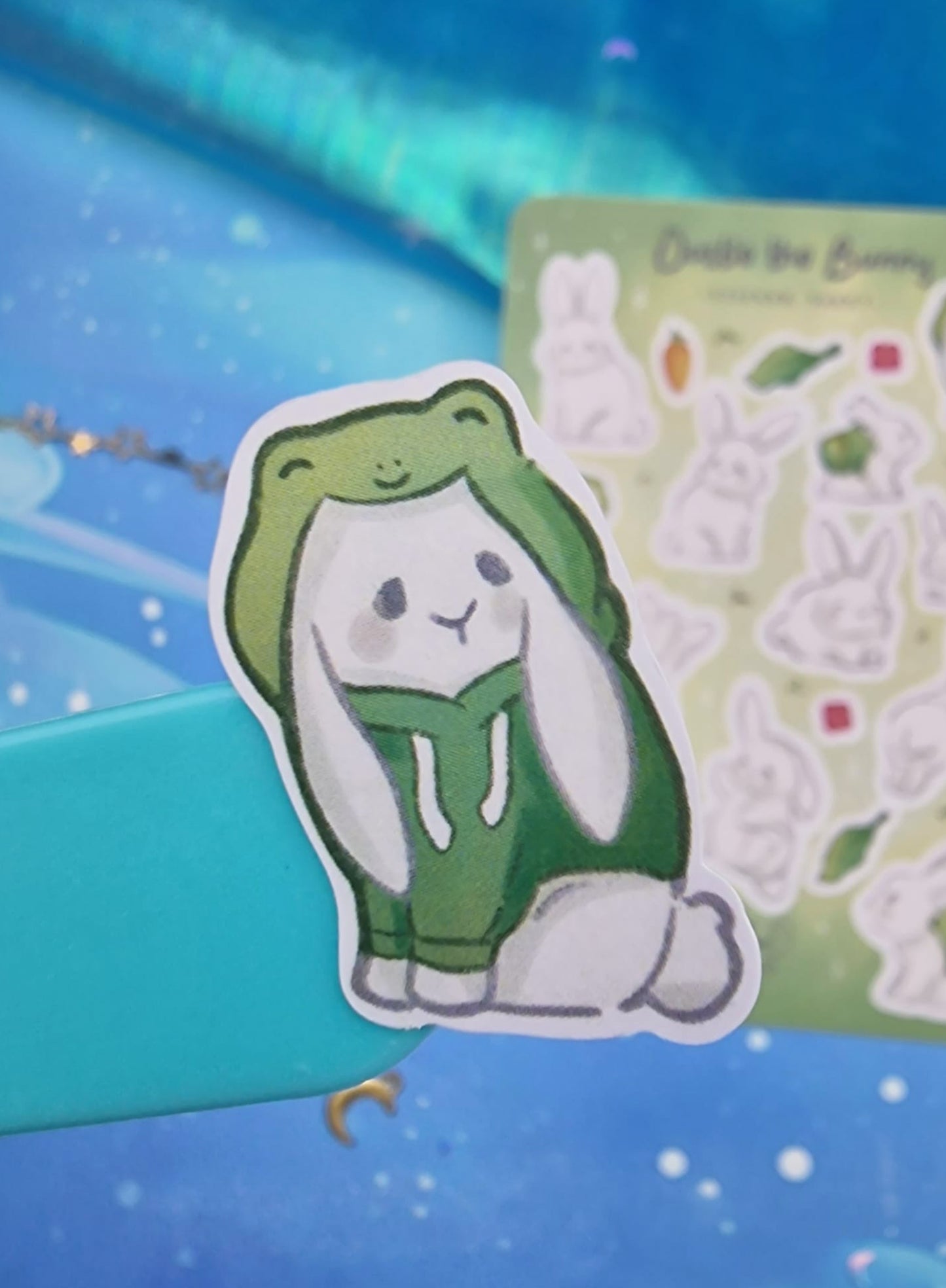 Dustie | Frojo | Bestie Bundle | Bunny Stickers | Frog Washi Tape | Cute Stationery | Kawaii | Scrapbooking | Journaling | Ellyonart