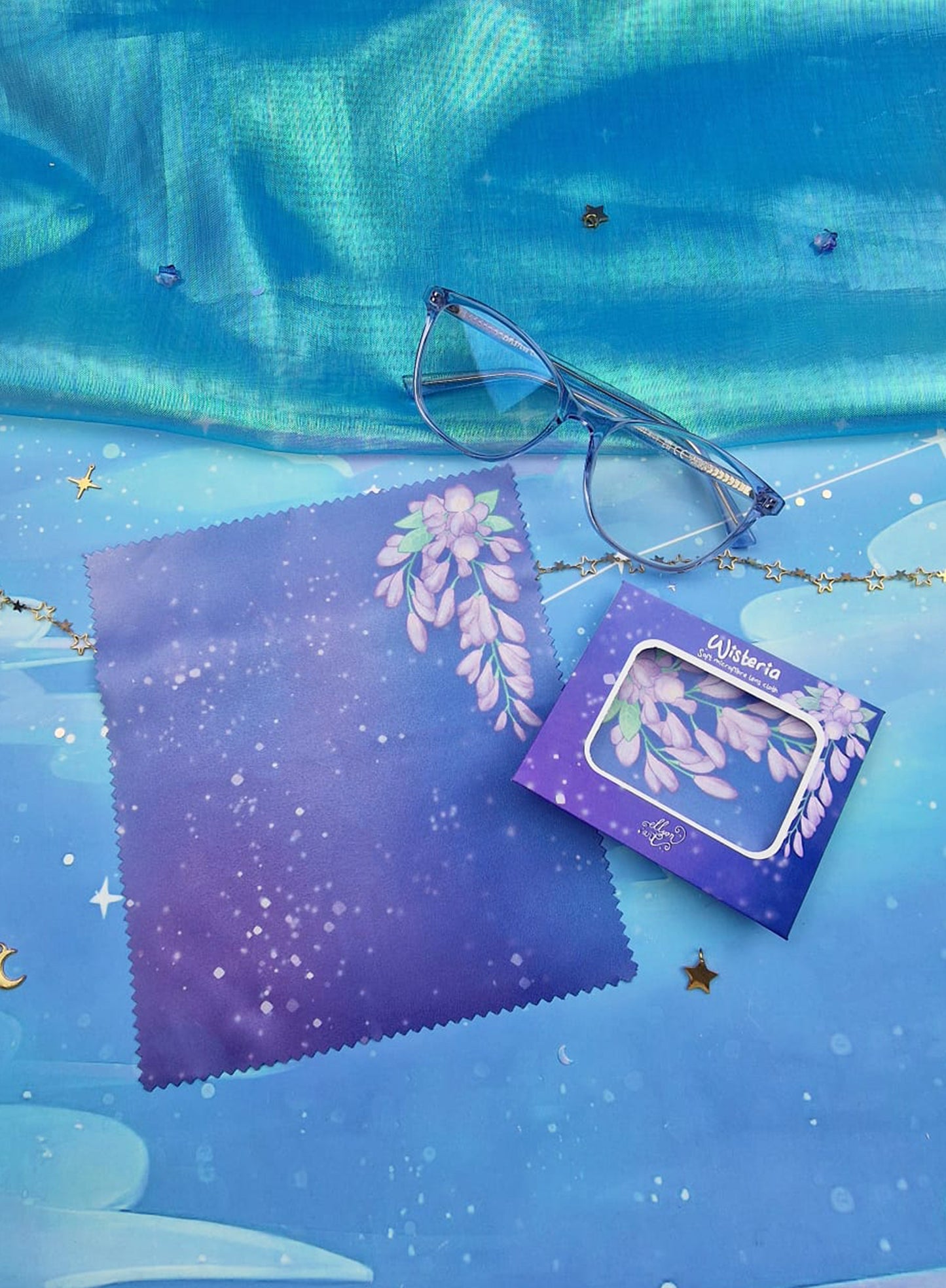Wisteria | Cleaning Cloth Lens Cloth | Screen Wipe | Dawn | Glasses Cleaner | Anti-Fingerprint Cloth | Microfiber Cloth