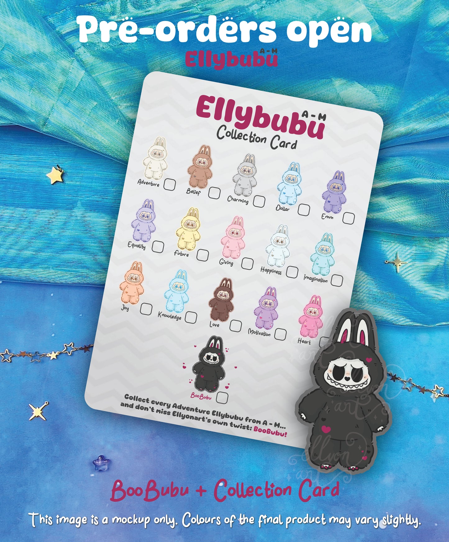 PRE-ORDER: BooBubu Ellybubu Holographic Sticker
