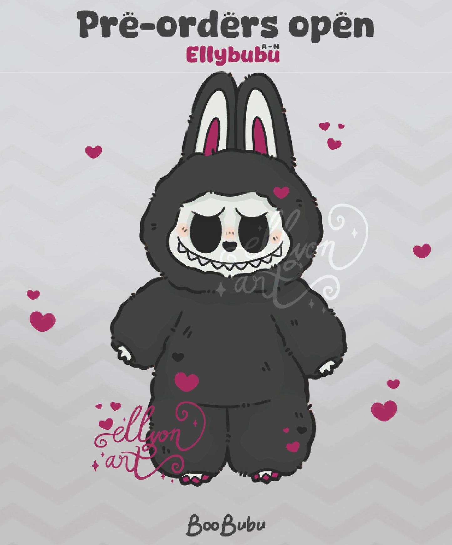 PRE-ORDER: BooBubu Ellybubu Holographic Sticker