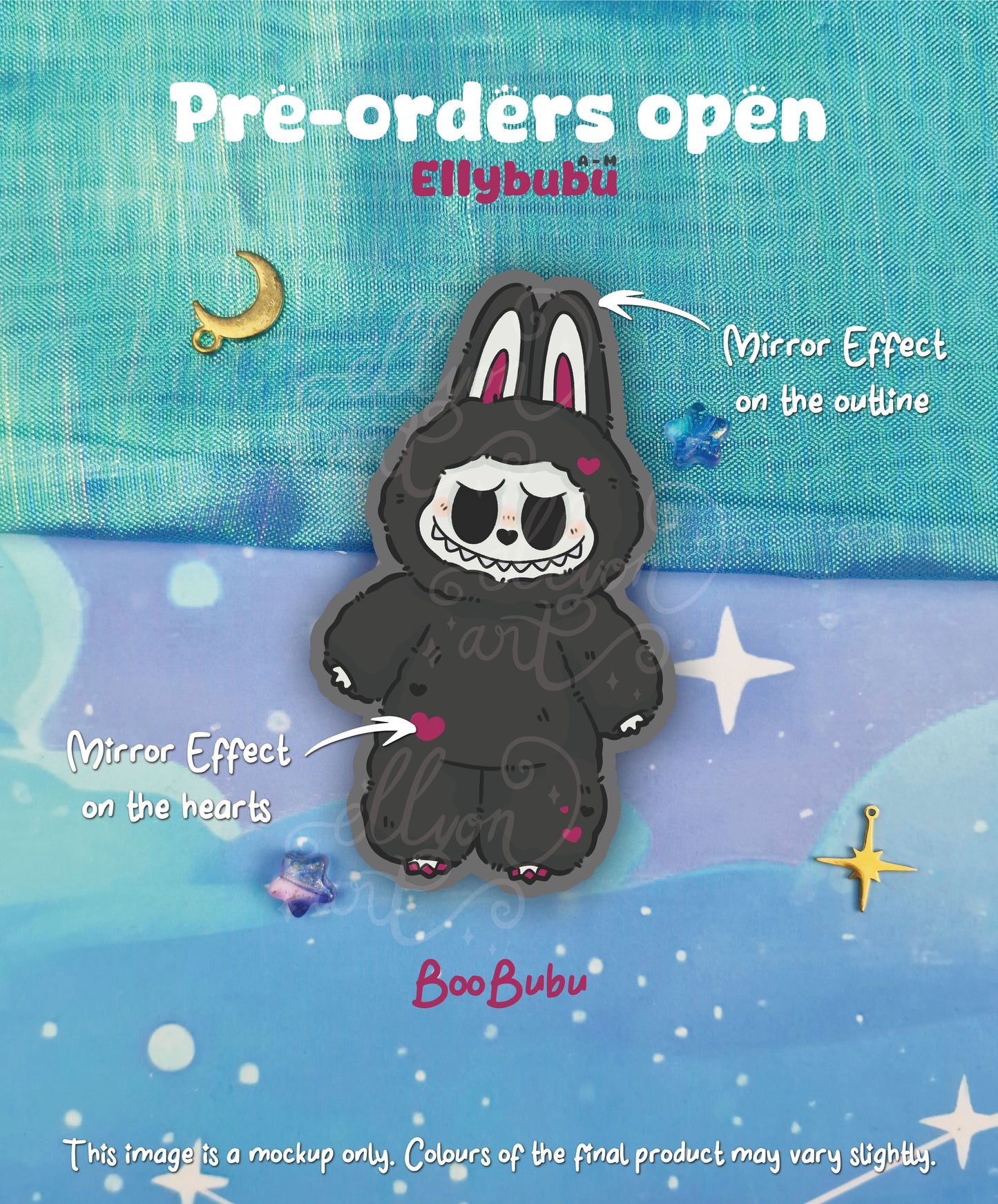 PRE-ORDER: BooBubu Ellybubu Holographic Sticker