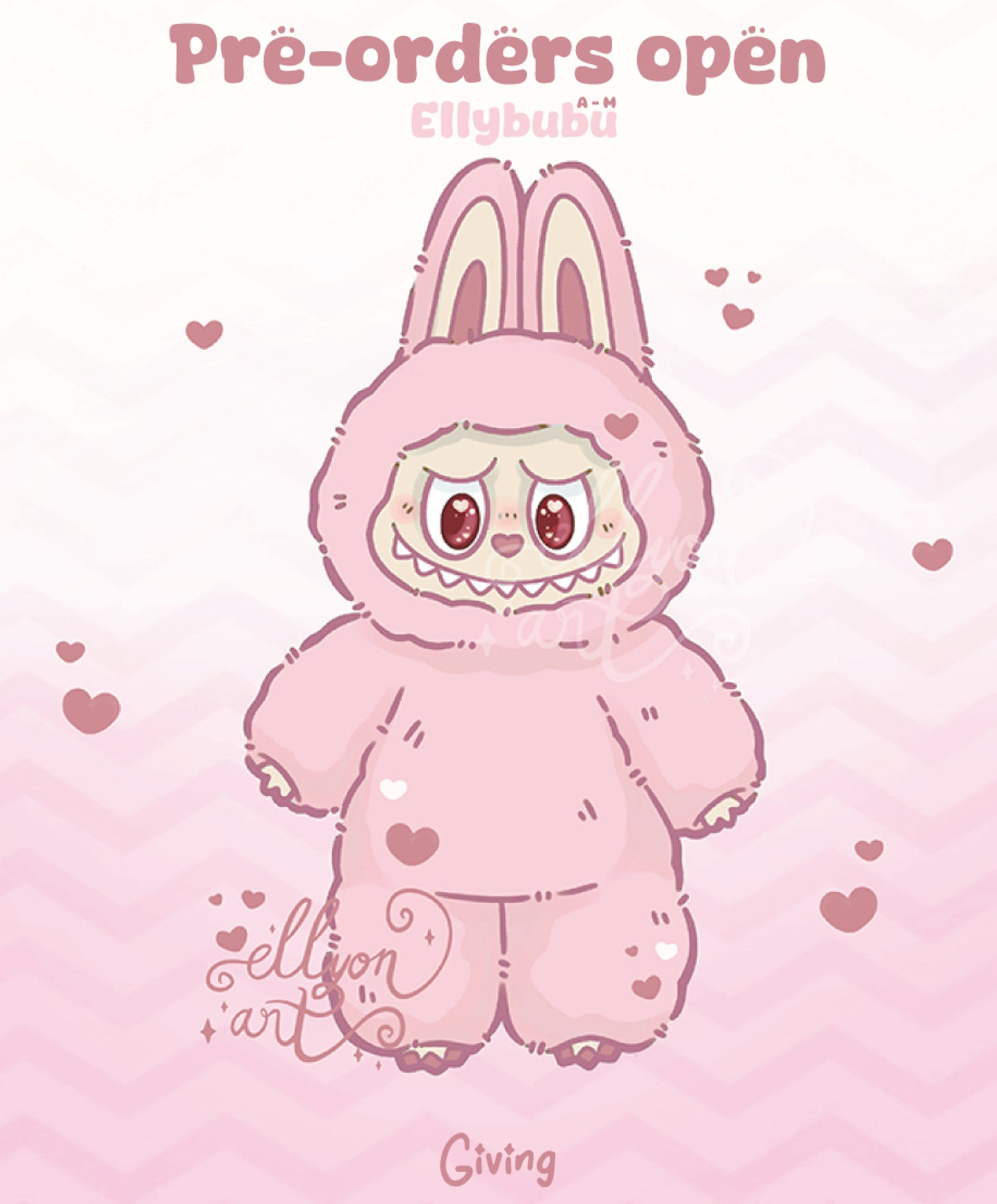 PRE-ORDER: Giving Ellybubu Holographic Sticker