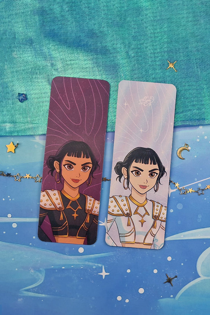 Zoey 3D Lenticular Bookmark | Kpop Demon Hunter Fanart | Light & Dark Zoey | Kpop Bookmark | Anime Bookmark Gift