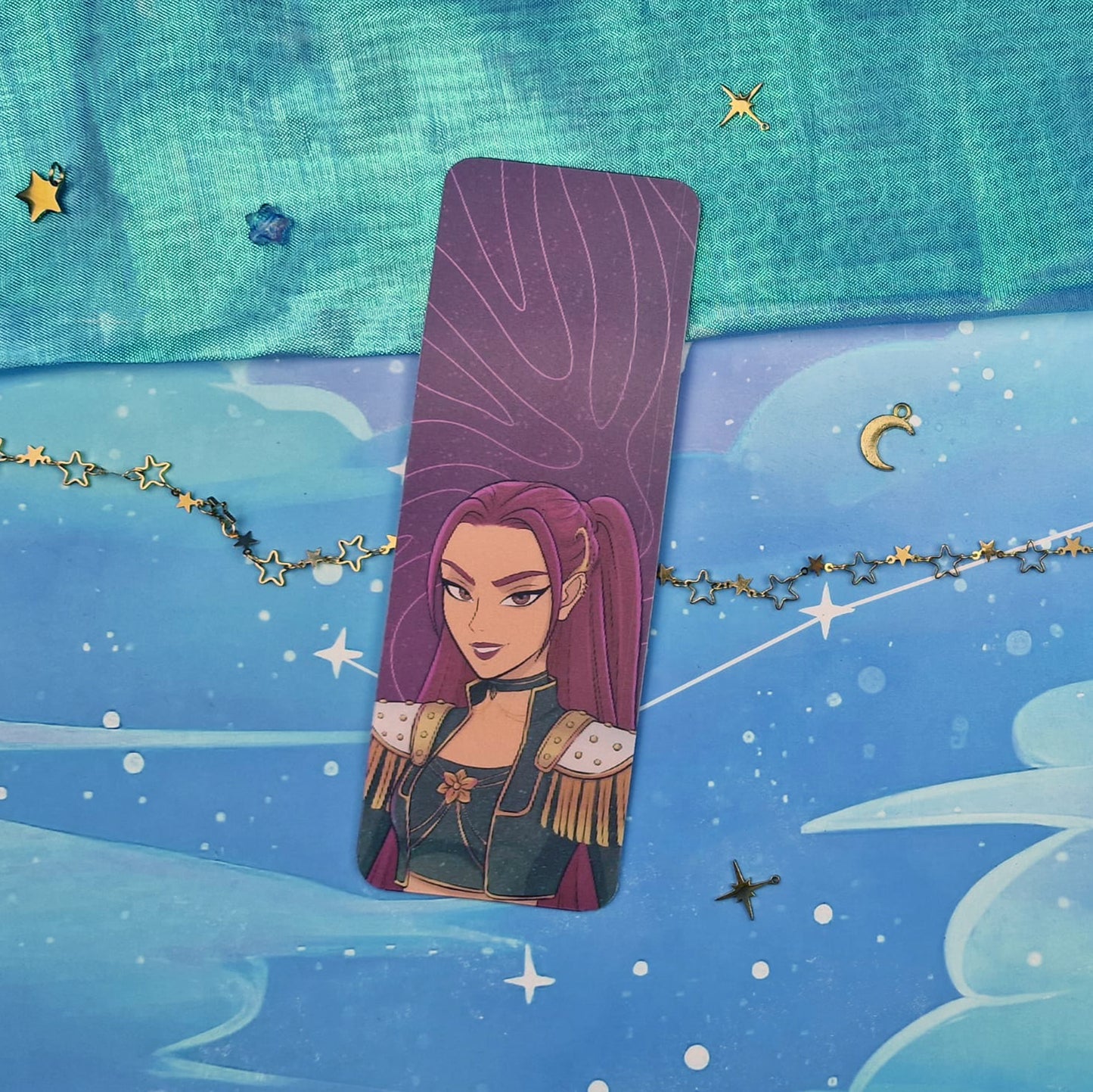 Rumi 3D Lenticular Bookmark | Kpop Demon Hunter Fanart | Dark Outfit Mira | Kpop Bookmark | Kpop Anime Bookmark Gift | Light Outfit Mira