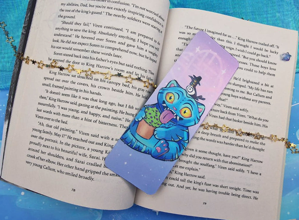 Tiger & Crow 3D Lenticular Bookmark | Kpop Demon Hunter Fanart | Derpy Tiger | Crow Bookmark | Kpop Anime Bookmark Gift