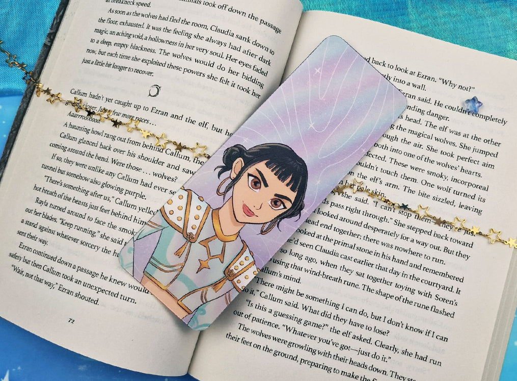 Zoey 3D Lenticular Bookmark | Kpop Demon Hunter Fanart | Light & Dark Zoey | Kpop Bookmark | Anime Bookmark Gift