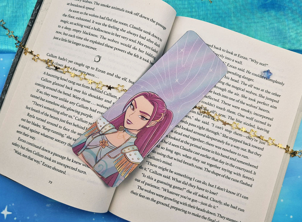 Rumi 3D Lenticular Bookmark | Kpop Demon Hunter Fanart | Dark Outfit Mira | Kpop Bookmark | Kpop Anime Bookmark Gift | Light Outfit Mira