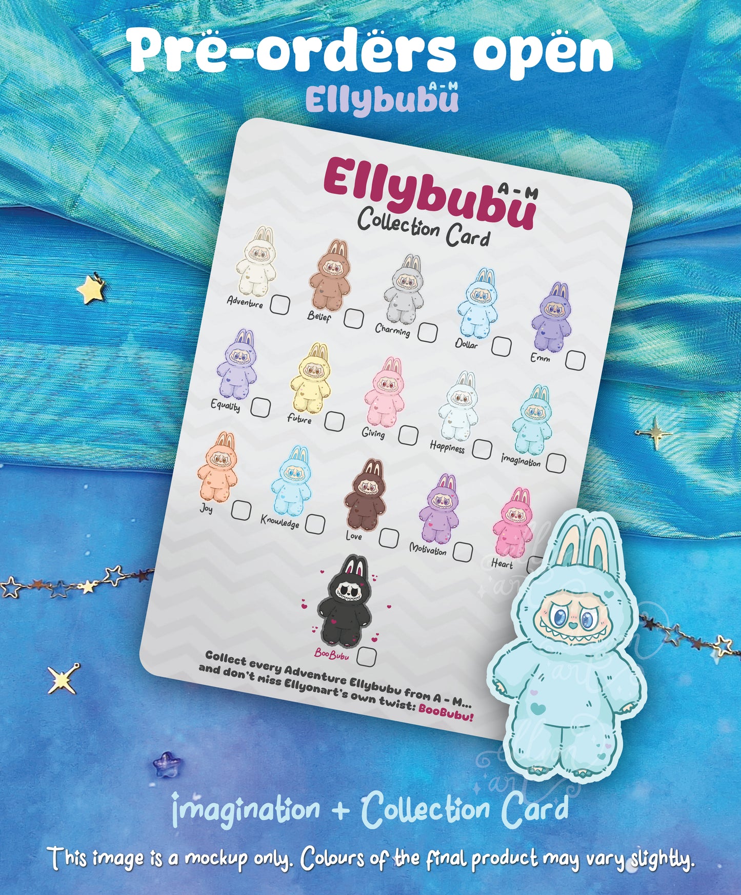 PRE-ORDER: Imagination Ellybubu Holographic Sticker