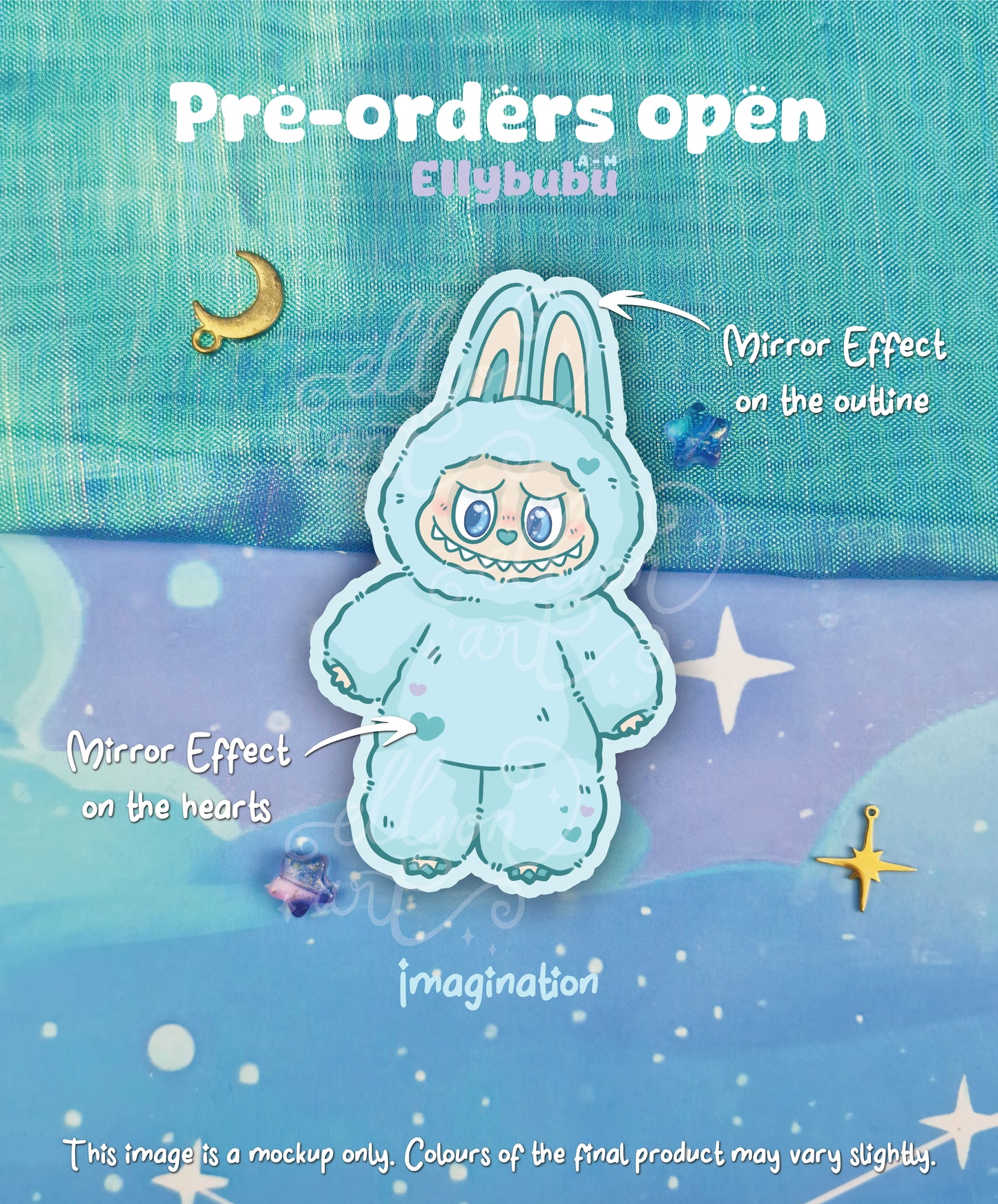 PRE-ORDER: Imagination Ellybubu Holographic Sticker