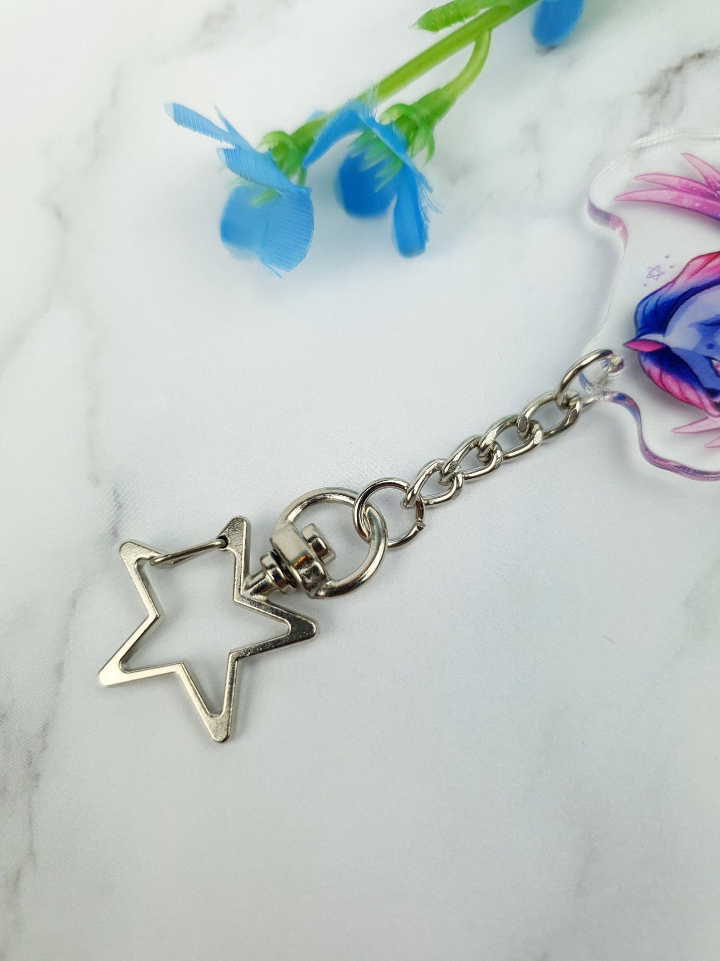 Pegasus | Cute | Kawaii | Glossy | Star | Horse | Unicorn | Galaxy | Zodiac | Acrylic | Keychain | Gift | Accessories