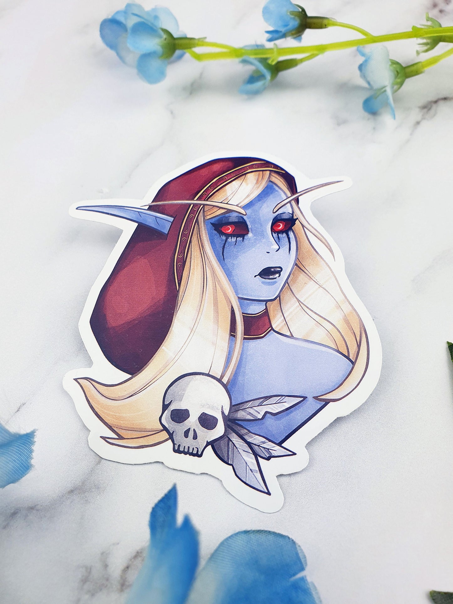 High Elf | Fantasy | Character | game themed | Glossy | Gaming | Ellyonart | Sticker