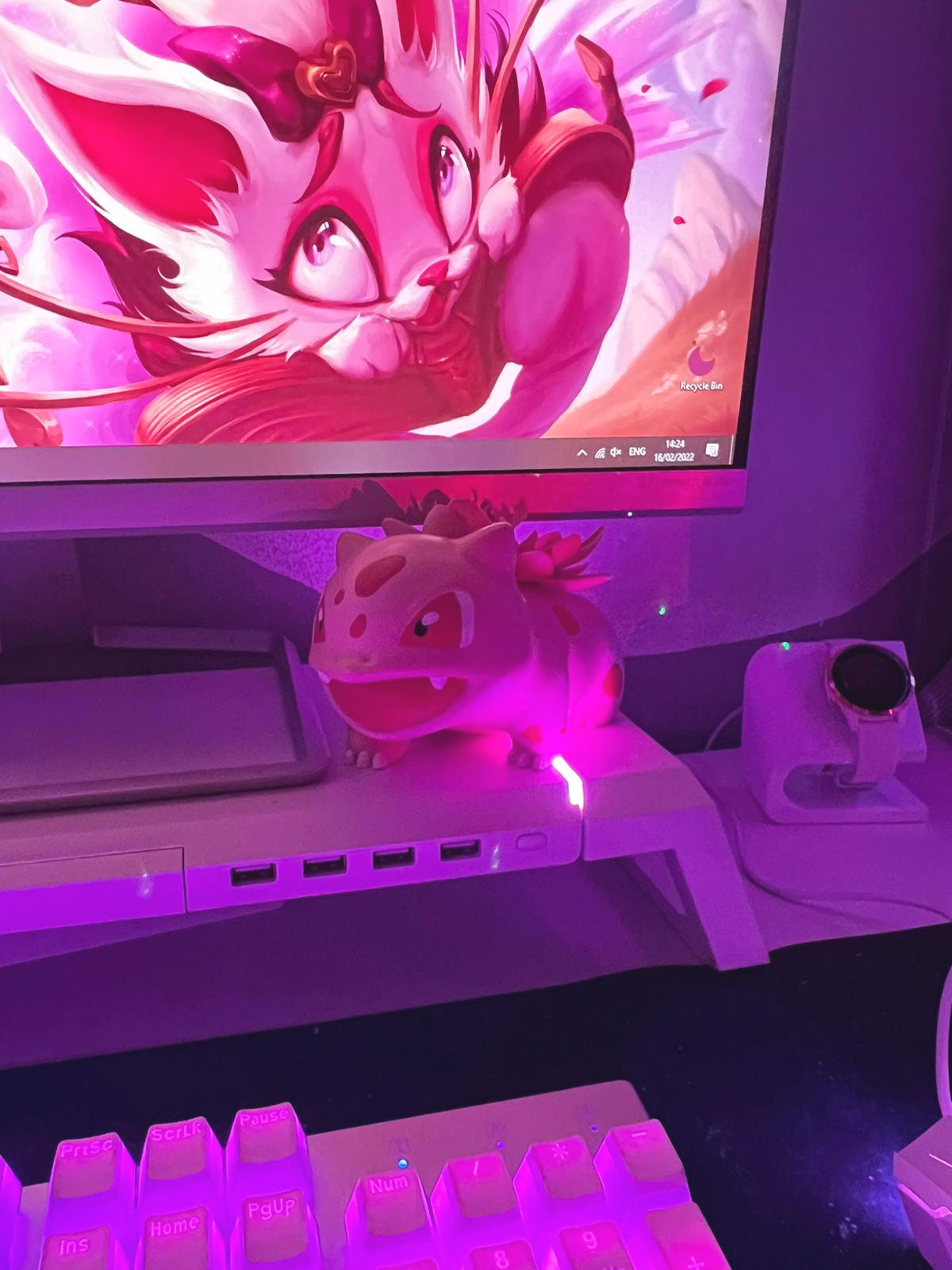 Cute | Pokemon inspired | Lotus | Figure | Bulbasaur | ellyonart | decoration