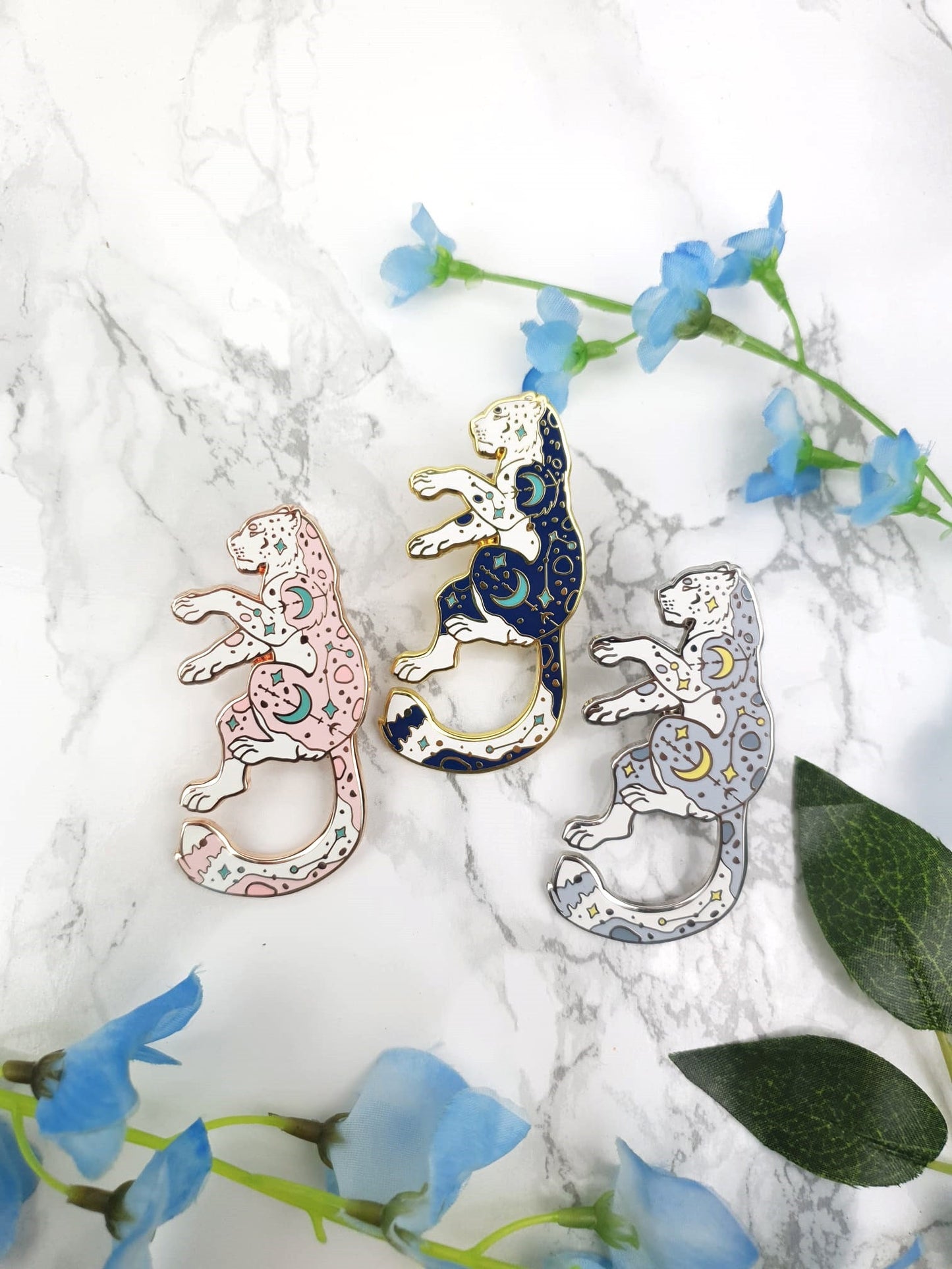 Moon Spirit | Collector Pin | Moon Cat | Mystical Creature | Constellation | Enamel Pin | Lapel Pin | Protector | Moon | ellyonart