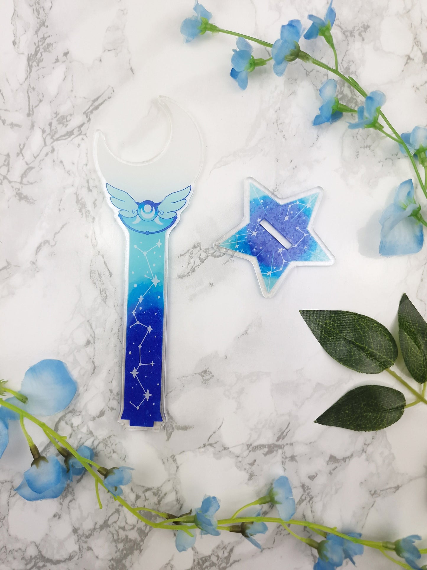 Kawaii Washi Stand | Desk Accessory | Magical Wand | Star | Washi Tape Holder | Constellation | Cute Desk Accessory | Moon | ellyonart