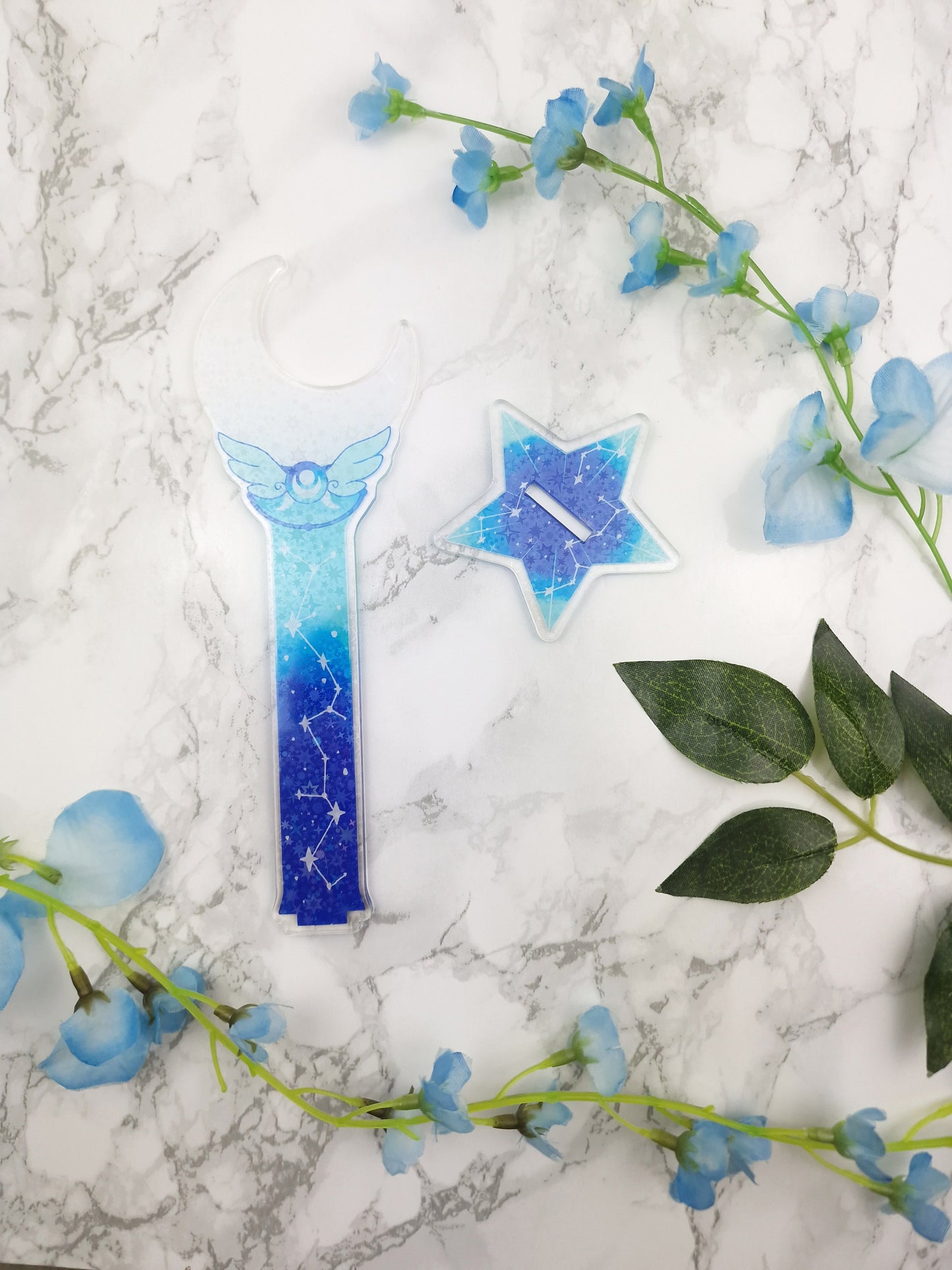Kawaii Washi Stand | Desk Accessory | Magical Wand | Star | Washi Tape Holder | Constellation | Cute Desk Accessory | Moon | ellyonart