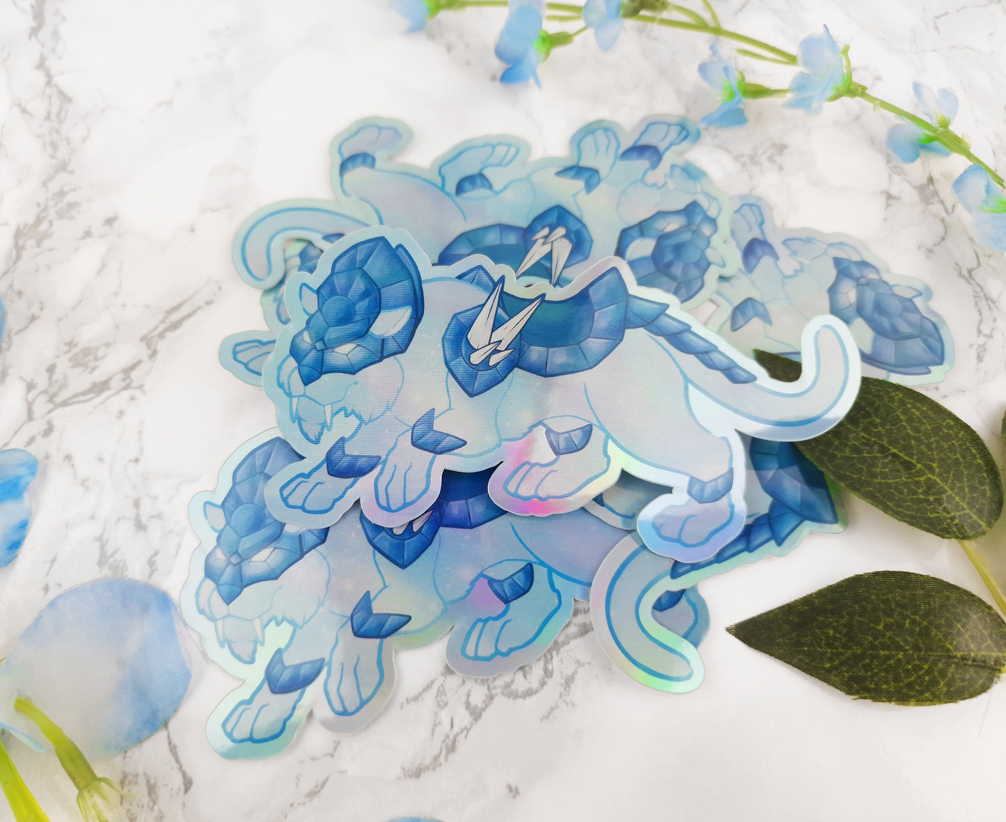 Spectral | Ethereal Tiger | Celestial | Beast | Swift | Game themed | Holographic | Collector | Sticker | Cat | ellyonart