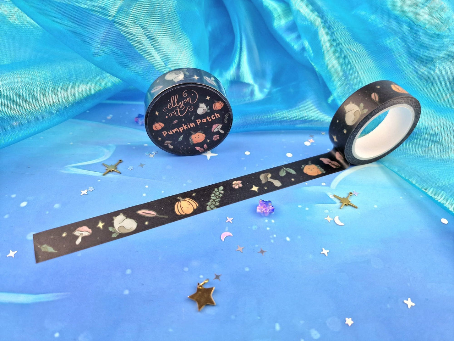 Kawaii Washi Tape | Pumpkin Patch | Stationery | Halloween | Decorative Tape | Kawaii | Cute | Scrapbooking | Journaling | ellyonart