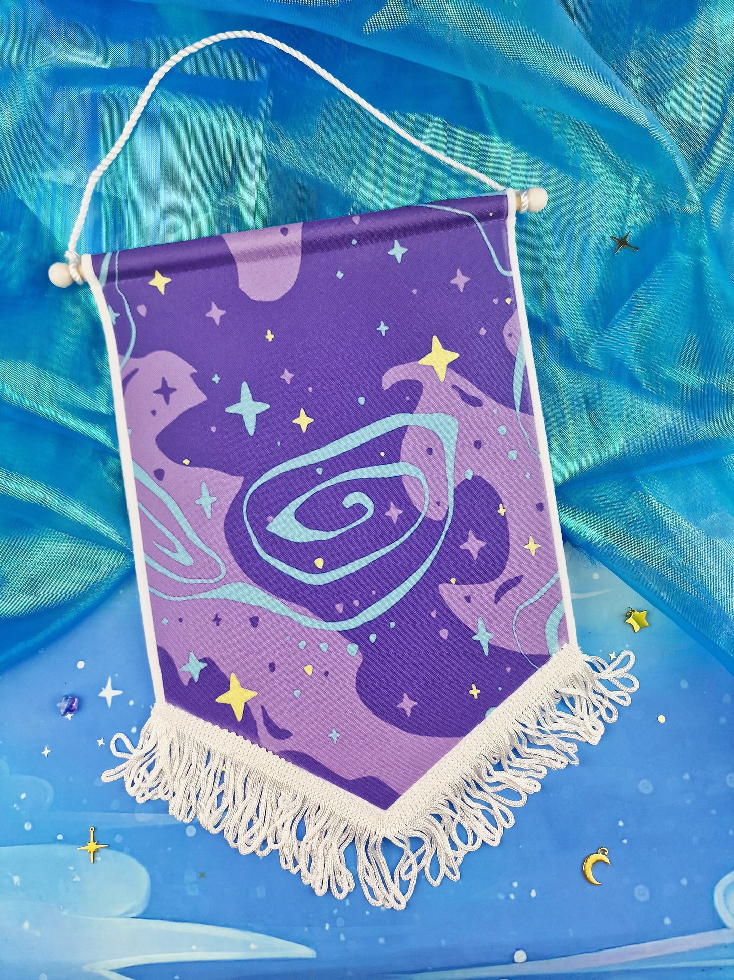 Banner | COSMOS | Enamel Pin | Lapel Pin | Pin Badge | Collection | Display | Banner | Collection | Galaxy | Flag | Gift | ellyonart