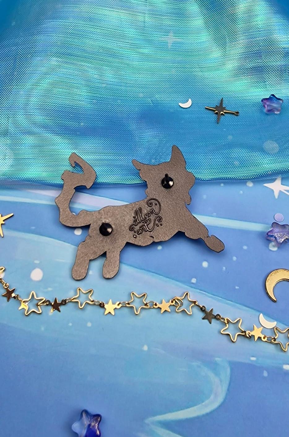 Phantasmal | Collection | Spirits of the Dead | Cat | Candle | Skull | Halloween | ellyonart | Enamel Pin | Pin Badge | Spooky | Gift