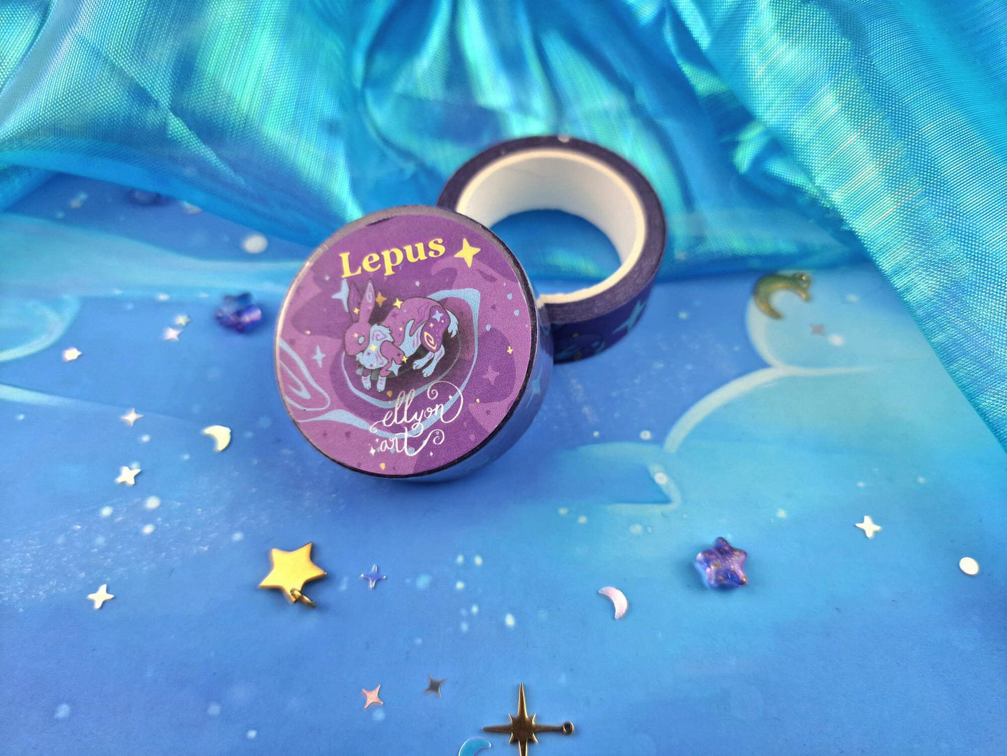 Lepus | COSMOS | Stationery | Galaxy | Kawaii Washi Tape | Constellation | Cosmic | Collection | Journaling | Bunny | ellyonart