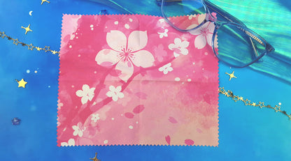 Cherry Blossom | Cleaning Cloth  Lens Cloth | Screen Wipe | Glasses Cleaner | Anti-Fingerprint Cloth | Microfiber Cloth | Smudge-Free Cloth