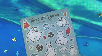 Tama the Llama Sticker Sheet