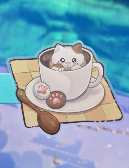 Catpuwchino Cat Sticker
