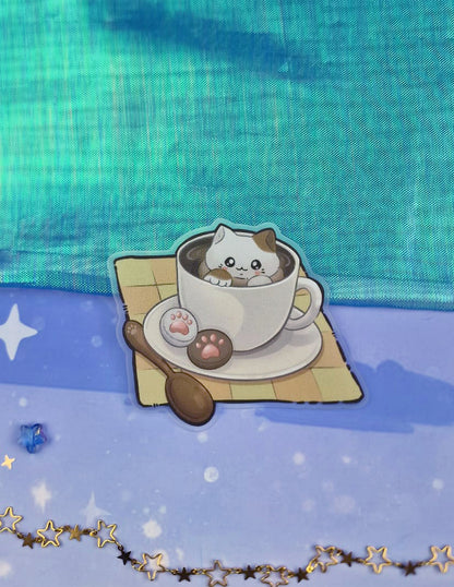 Catpuwchino Cat Sticker