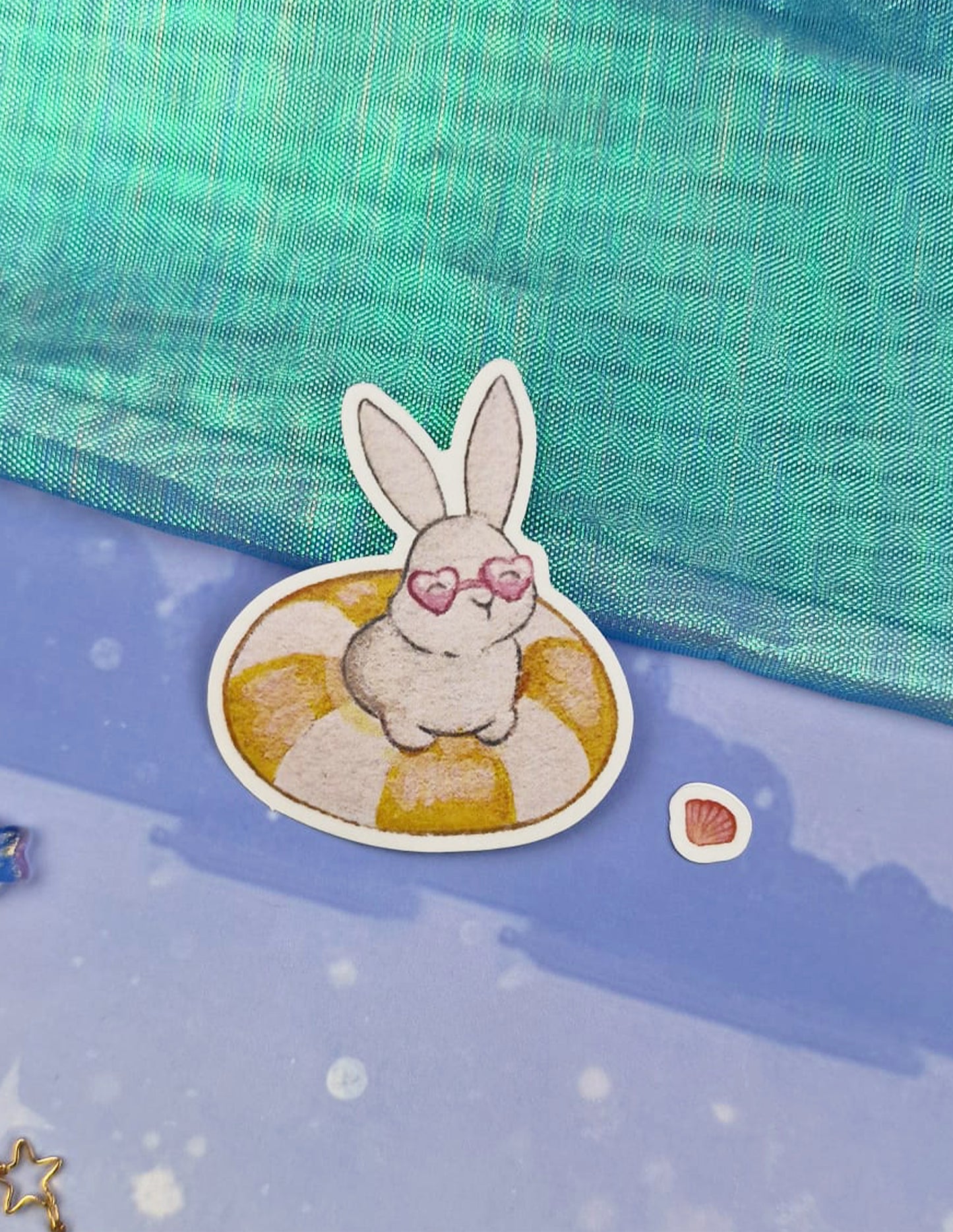 Bunny & Seashell Sticker Set