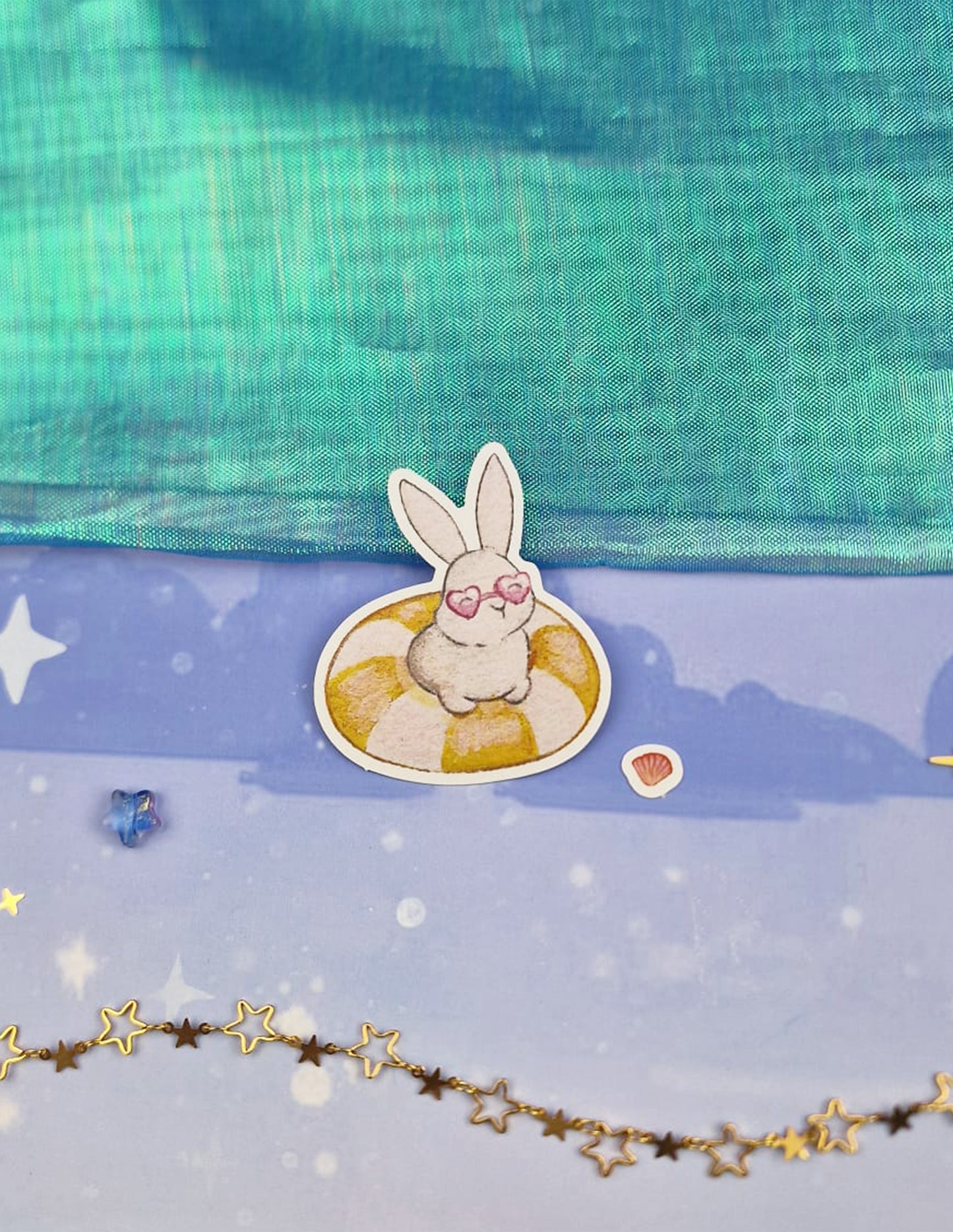 Bunny & Seashell Sticker Set