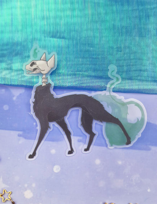 Ghastly Cat Transparent Sticker