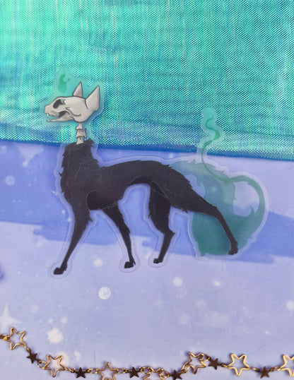 Ghastly Cat Transparent Sticker