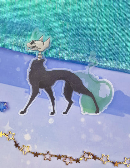 Ghastly Cat Transparent Sticker