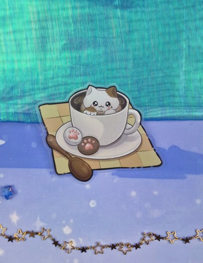 Catpuwchino Cat Sticker