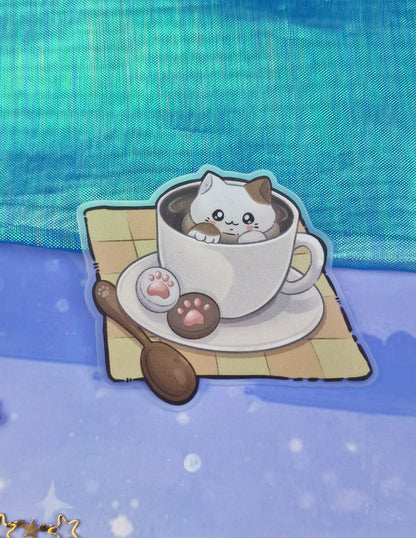 Catpuwchino Cat Sticker