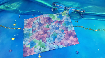 Hydrangea | Cleaning Cloth  Lens Cloth | Screen Wipe | Glasses Cleaner | Anti-Fingerprint Cloth | Microfiber Cloth |Smudge-Free Cloth