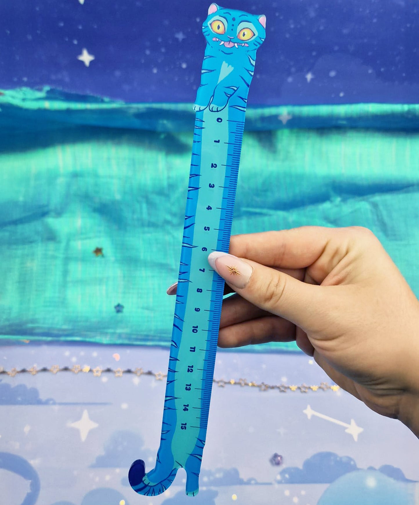 Derpy Tiger Acrylic Ruler | Cute Tiger Stationery | Decorative Ruler | Journaling & Desk Accessory