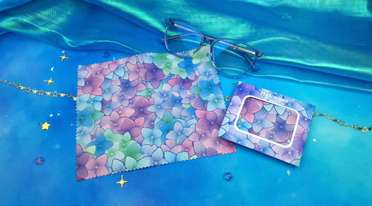Hydrangea | Cleaning Cloth  Lens Cloth | Screen Wipe | Glasses Cleaner | Anti-Fingerprint Cloth | Microfiber Cloth |Smudge-Free Cloth