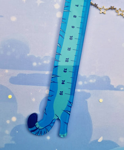 Derpy Tiger Acrylic Ruler | Cute Tiger Stationery | Decorative Ruler | Journaling & Desk Accessory