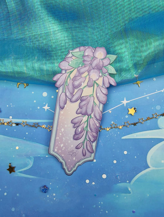 Wisteria Bookmark | Floral Bookmark | Dusk Bookmark | Dawn Bookmark | Bookish Gift | Cute Stationery | Paper Bookmark | DAWN
