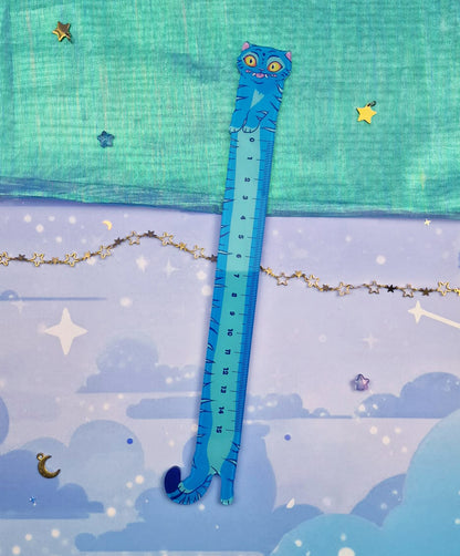 Derpy Tiger Acrylic Ruler | Cute Tiger Stationery | Decorative Ruler | Journaling & Desk Accessory