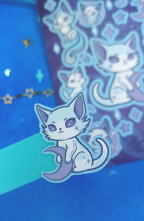 Void Kittens | Cat Sticker Sheet | Washi Tape | Kawaii Stationery | Starry Cats | Cute Stickers | Journaling | Scrapbooking | Ellyonart