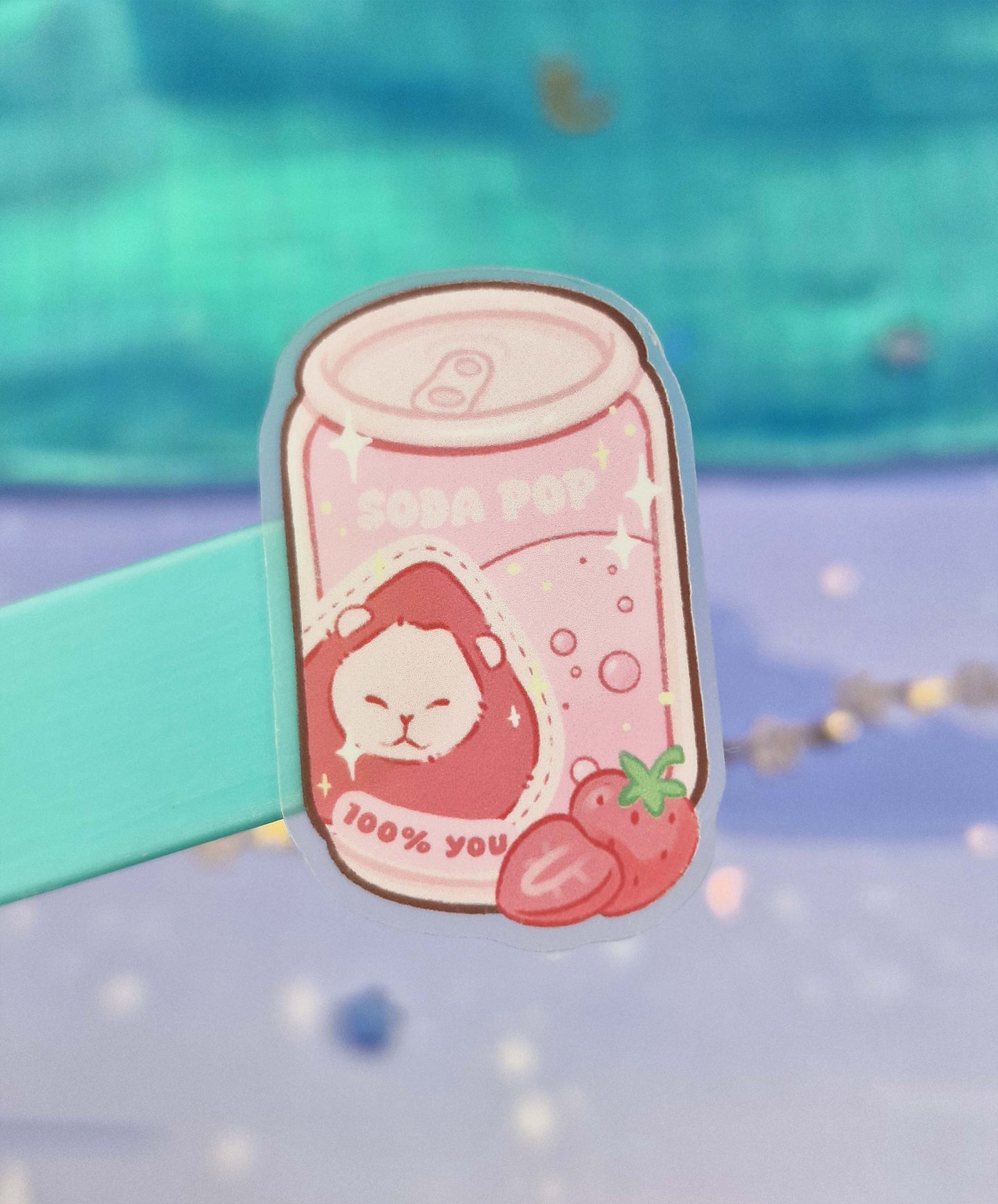 Romance Soda Pop Transparent Sticker | Clear Vinyl | K-pop Demon Hunters Fanart