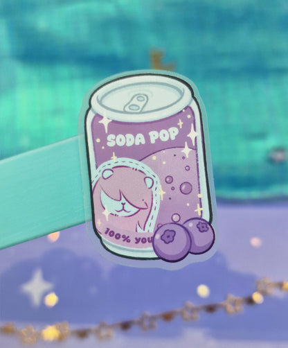 Mystery Soda Pop Transparent Sticker | Clear Vinyl | K-pop Demon Hunters Fanart